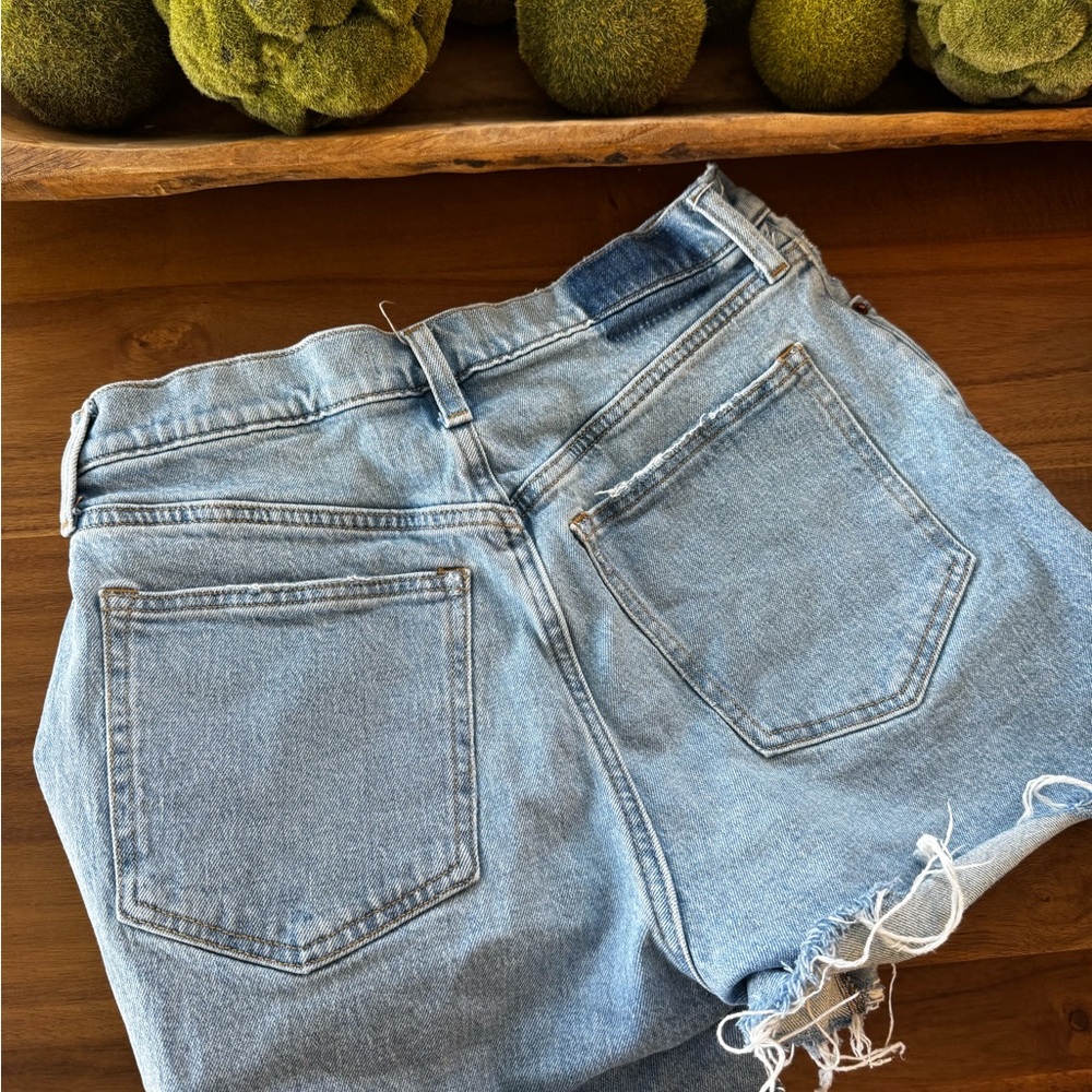Abercrombie & Fitch Light Blue High Rise Denim Shorts - Picture 3 of 8